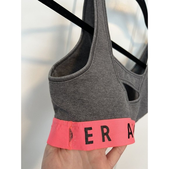 Under Armour Women's Favorite Cotton Everyday Bra Small Charcoal/PinkBlack S - Picture 6 of 8